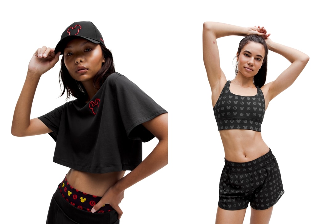 运动女生会很爱：Lululemon（露露乐蒙）和迪士尼的联名系列正式推出，黑红的配色实穿起来很时尚！