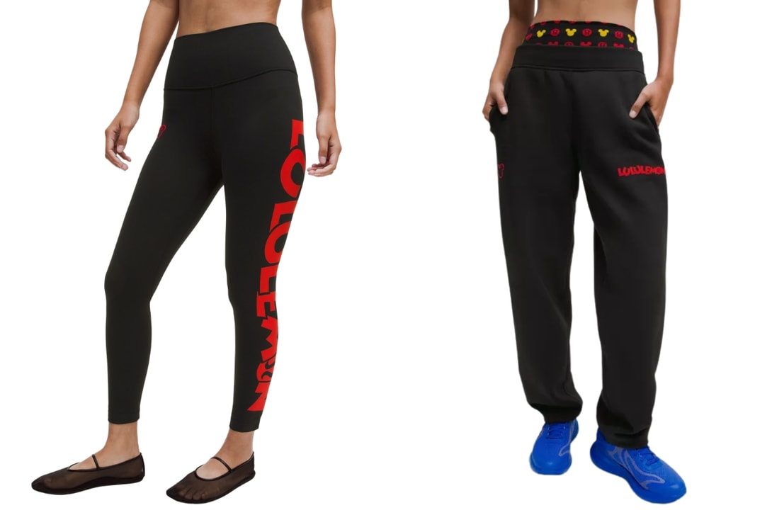 运动女生会很爱：Lululemon（露露乐蒙）和迪士尼的联名系列正式推出，黑红的配色实穿起来很时尚！