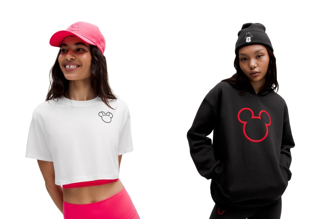 运动女生会很爱：Lululemon（露露乐蒙）和迪士尼的联名系列正式推出，黑红的配色实穿起来很时尚！