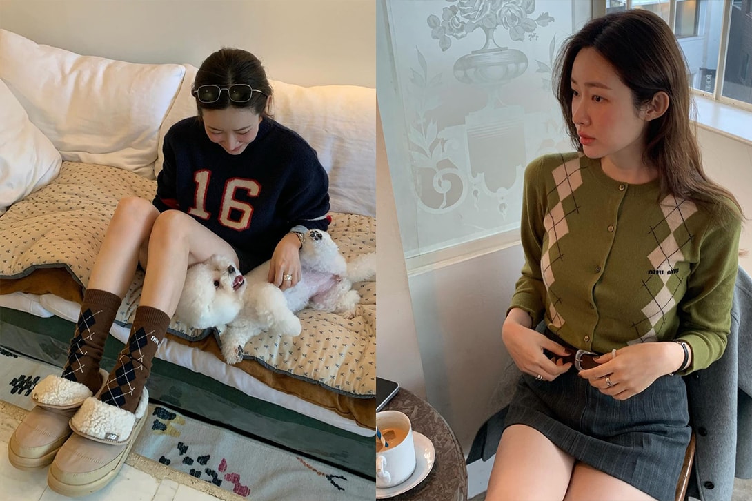 由女星到街上的女生：整个韩国也在风靡这图案！这个秋冬就入手一件Argyle菱形纹单品