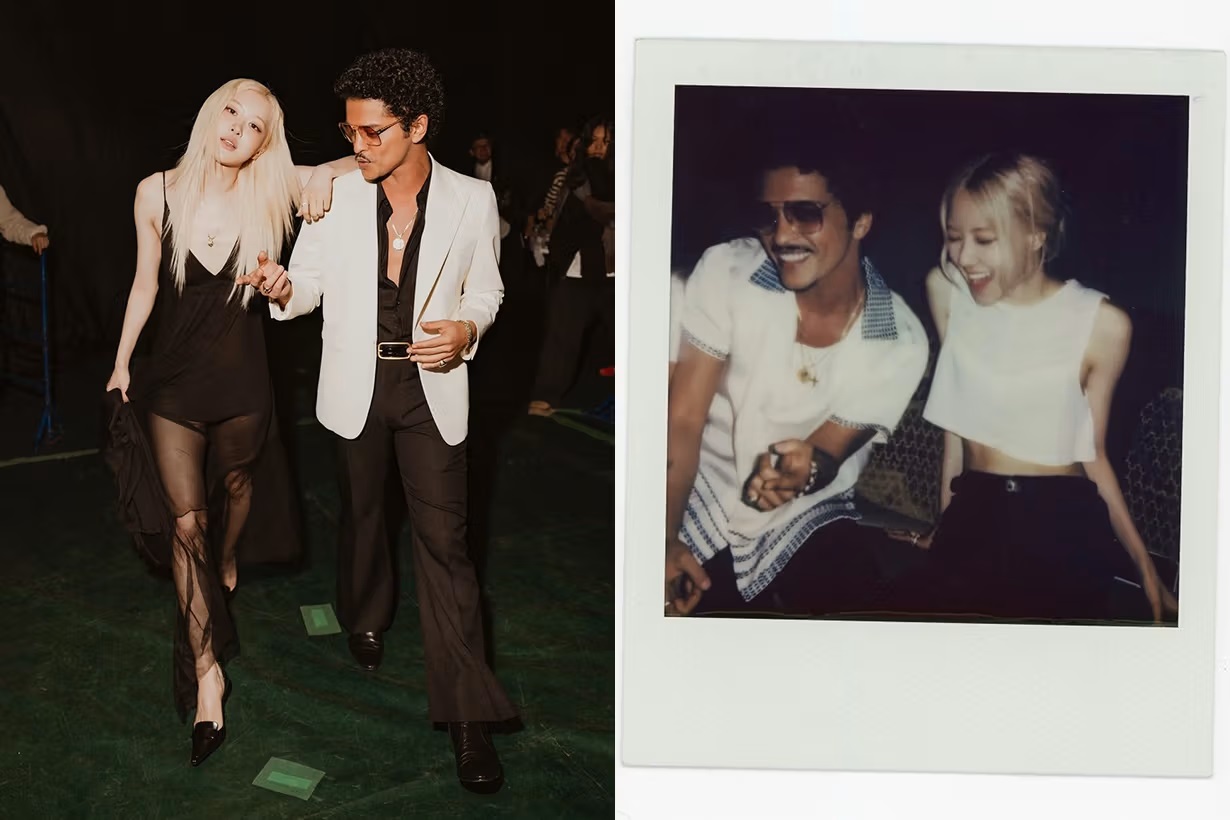 Rosé（朴彩英）与Bruno Mars（布鲁诺·马尔斯：火星哥）于MAMA后上演可爱互动：合作新歌《number one girl》掀起新热潮
